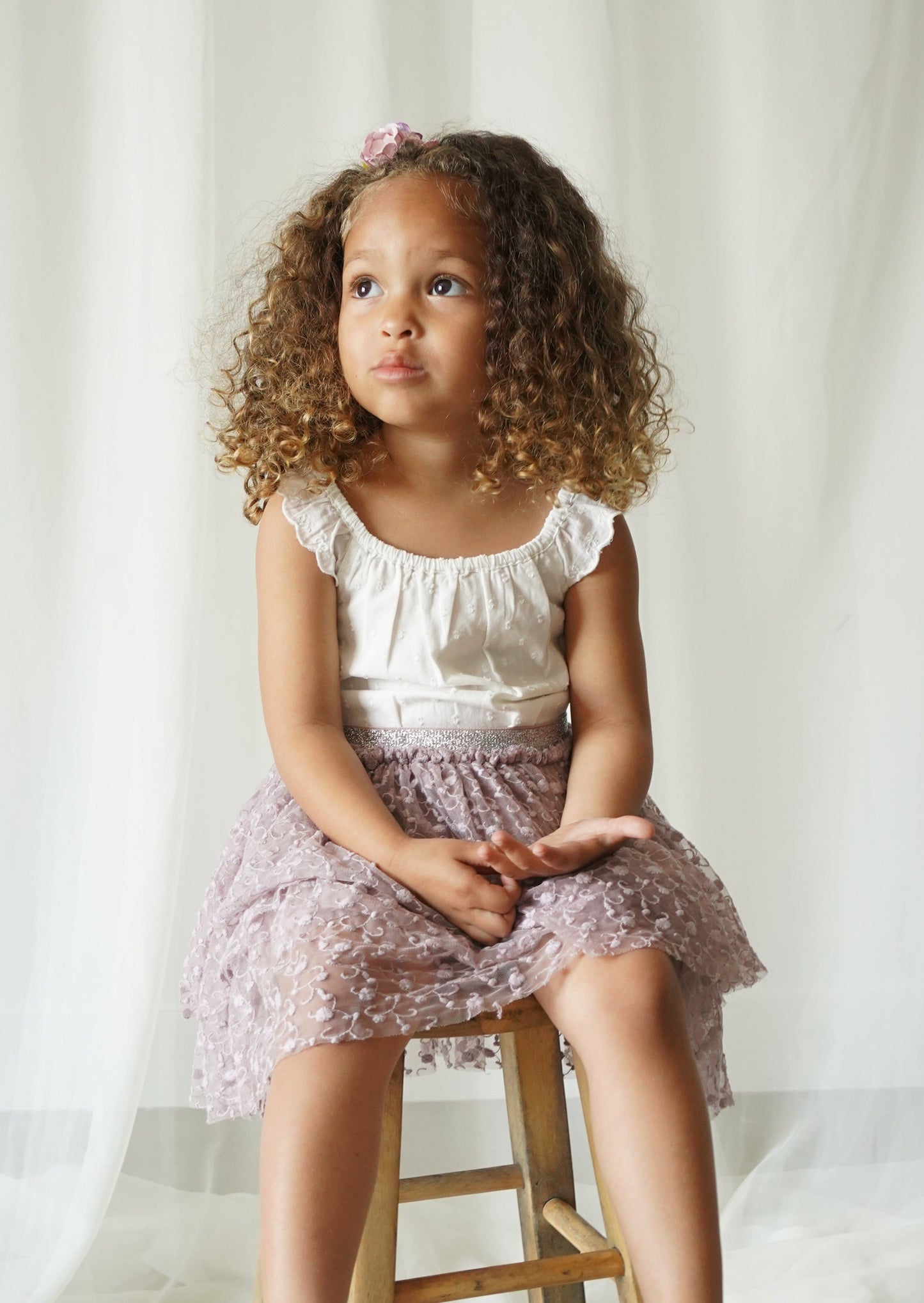 Calliope | Swiss Dot Embroidered Romper | Antique Ivory