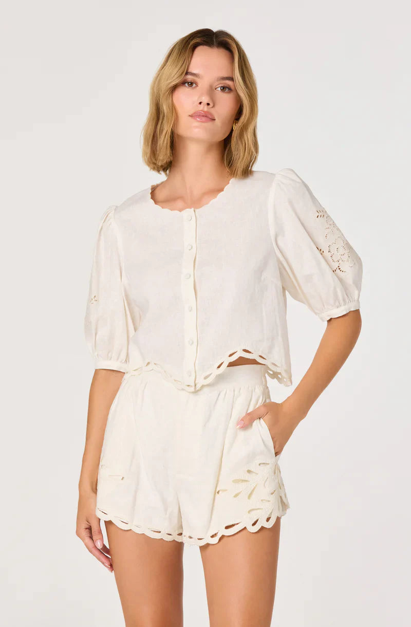 Joellyn White Top