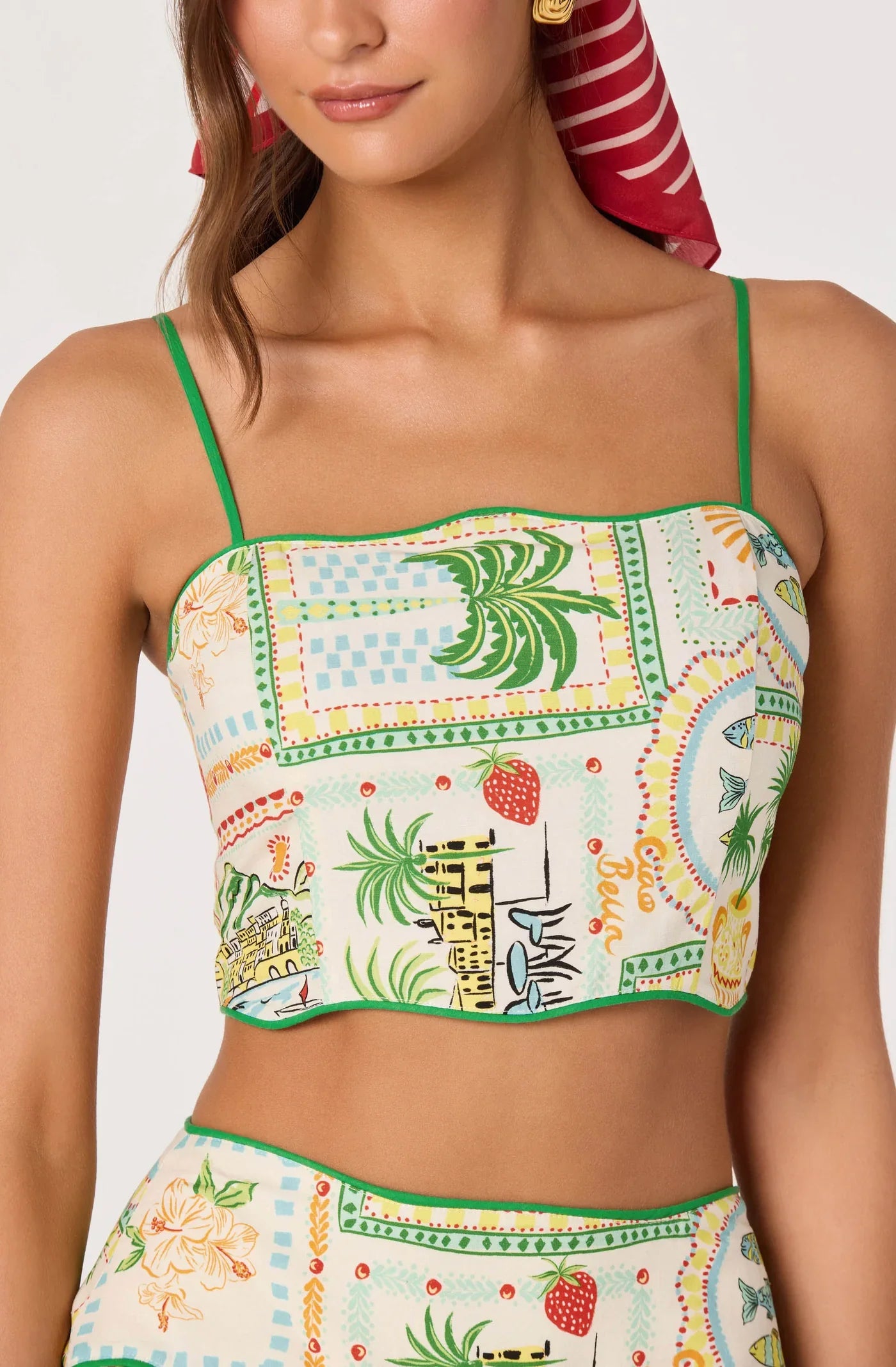 Heidi Green Yellow Farm Top