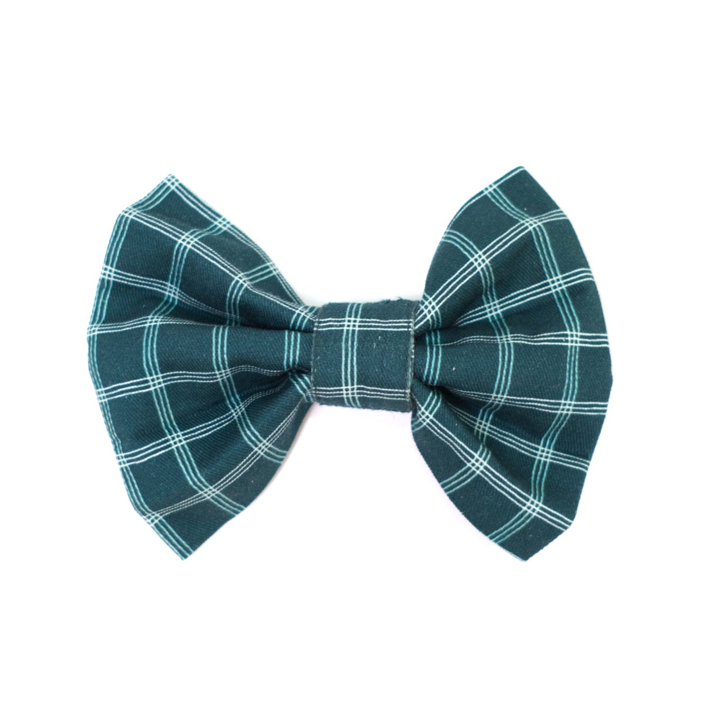 Atlantic Waves Windowpane Classic Dog Collar + Bow Tie
