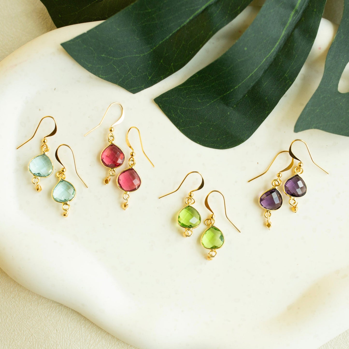 Peridot Ballet Drop Earrings