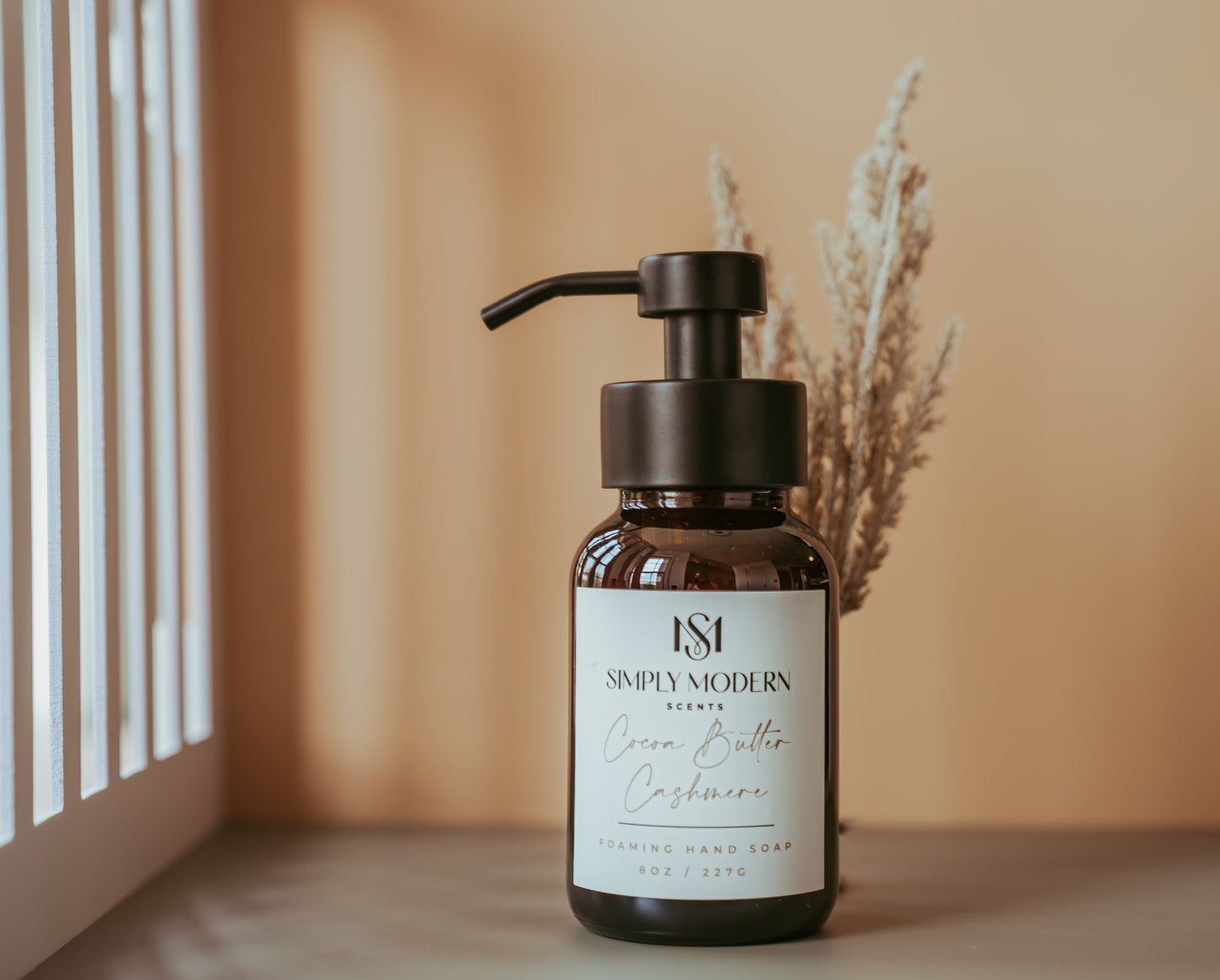 Cocoa Butter Cashmere Foaming Hand Soap | Amber Glass Bottle