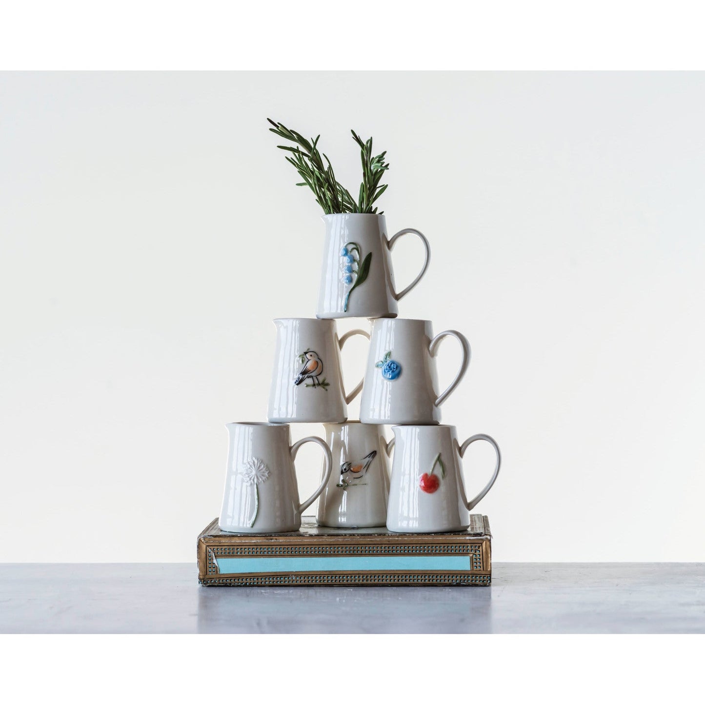 Mini Hand-Painted Ceramic Creamer