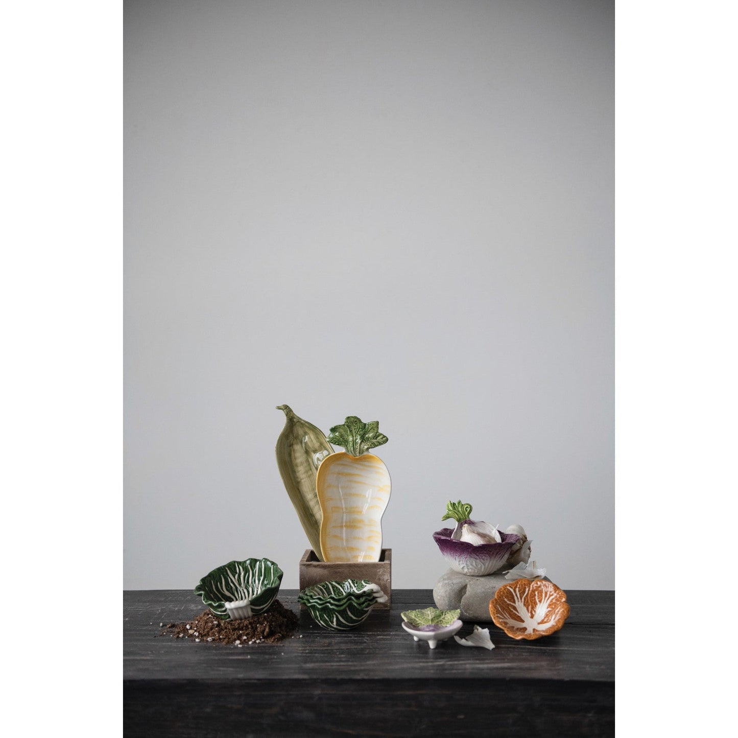 Green Cabbage Nesting Bowls | Set of 4