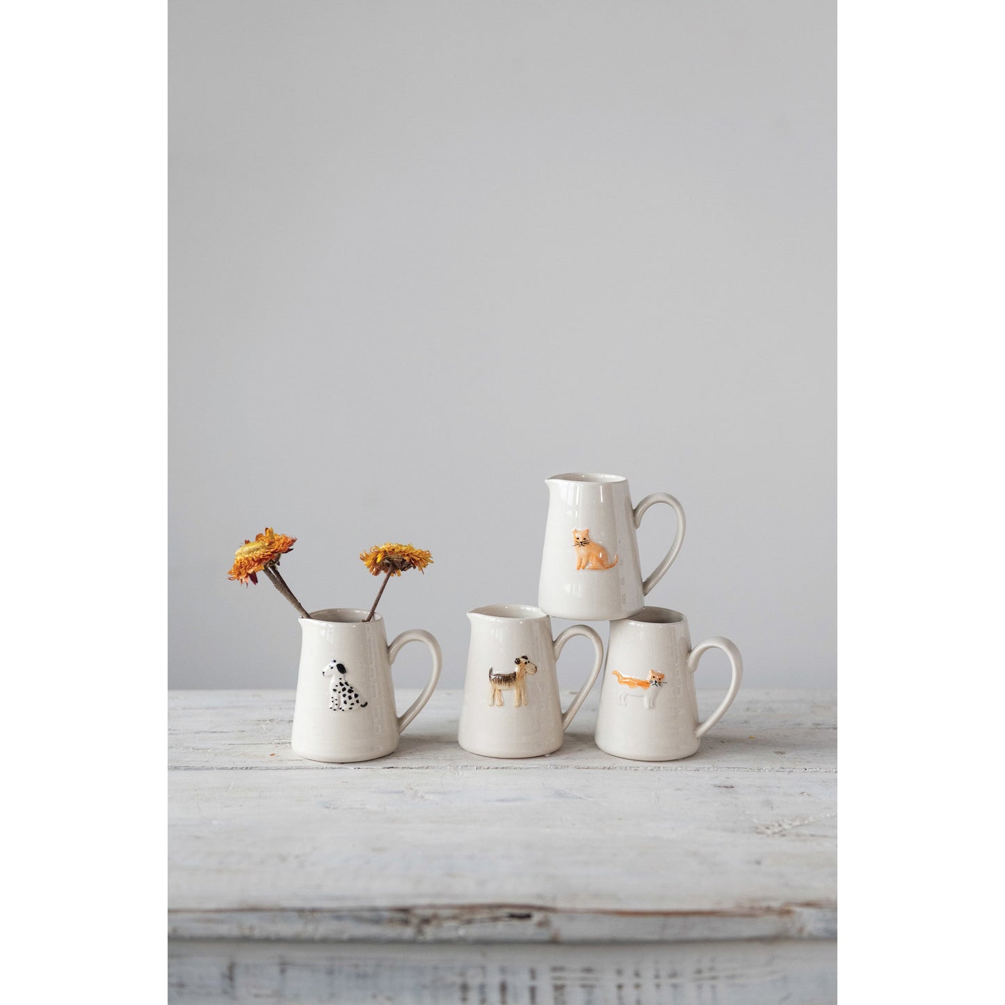 Hand-Painted Ceramic Animal Creamer