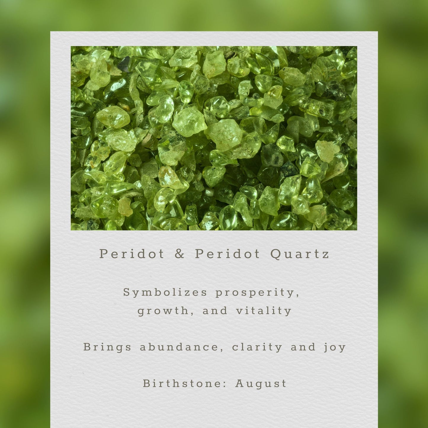Peridot Ballet Pendant