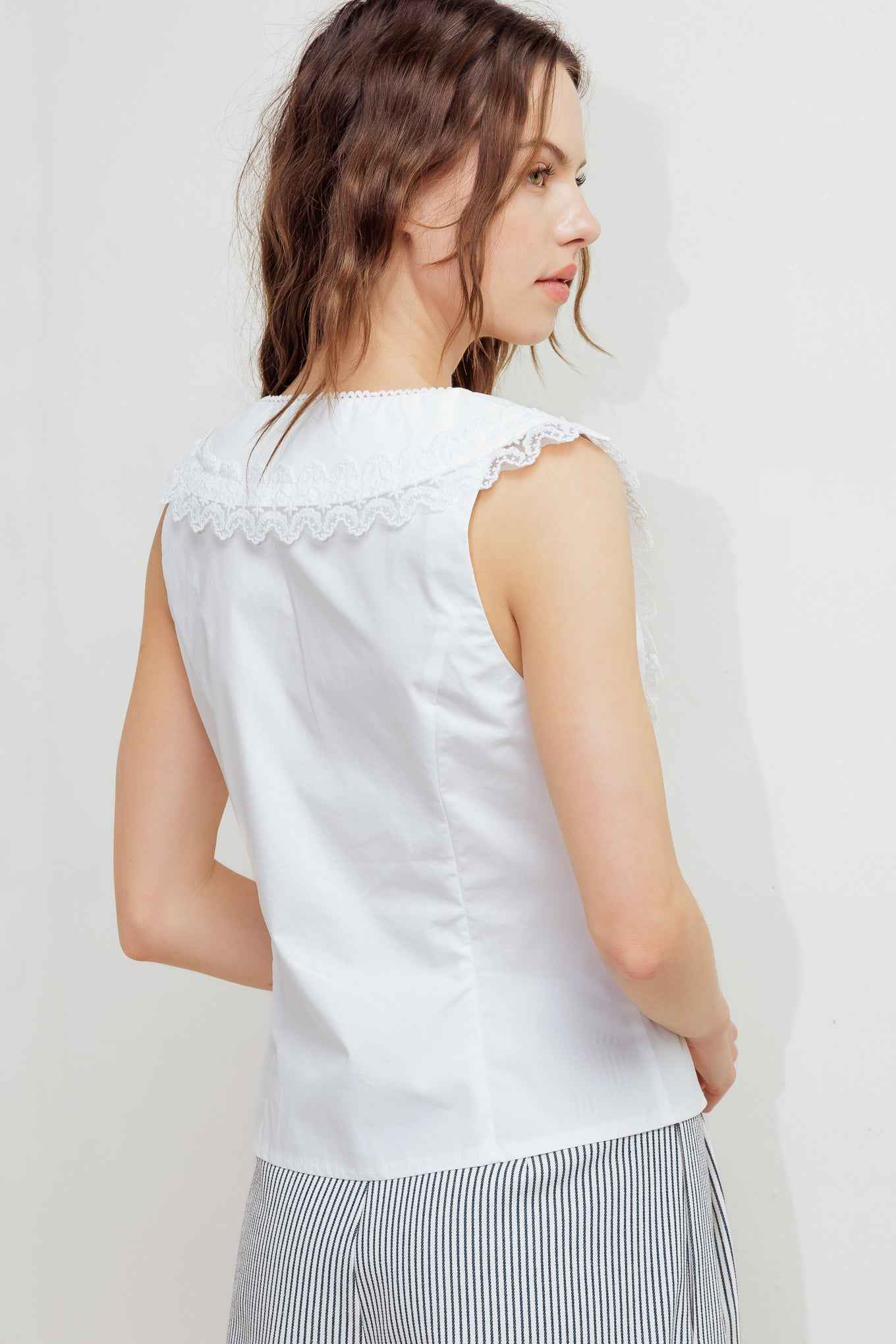 FRENCH MEADOW WOVEN TOP