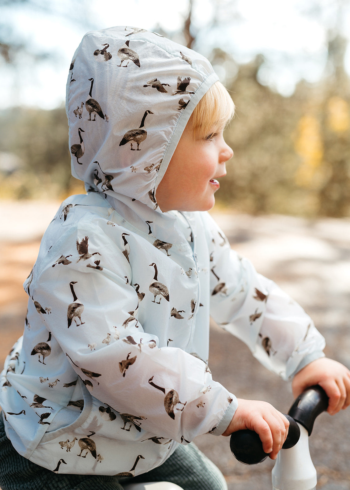 Goose Hooded Sun Shield Windbreaker Jacket