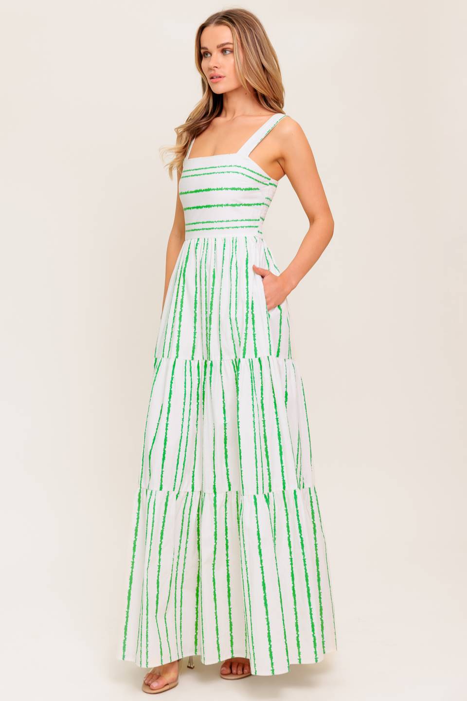 WILDFLOWER WALTZ  WOVEN MAXI DRESS