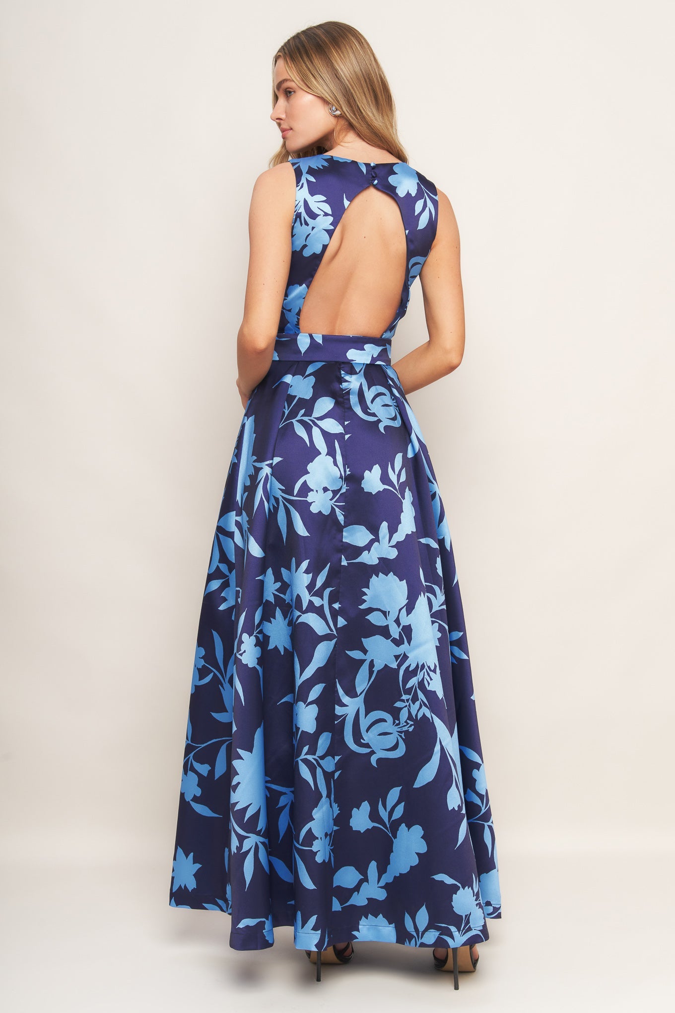 SAPPHIRE FANTASY WOVEN MAXI DRESS