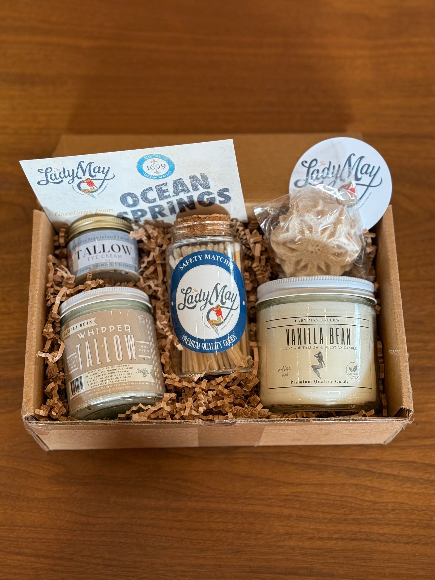 Vanilla Bean Luxury Gift Box | Tallow Skincare, Candle & Soap