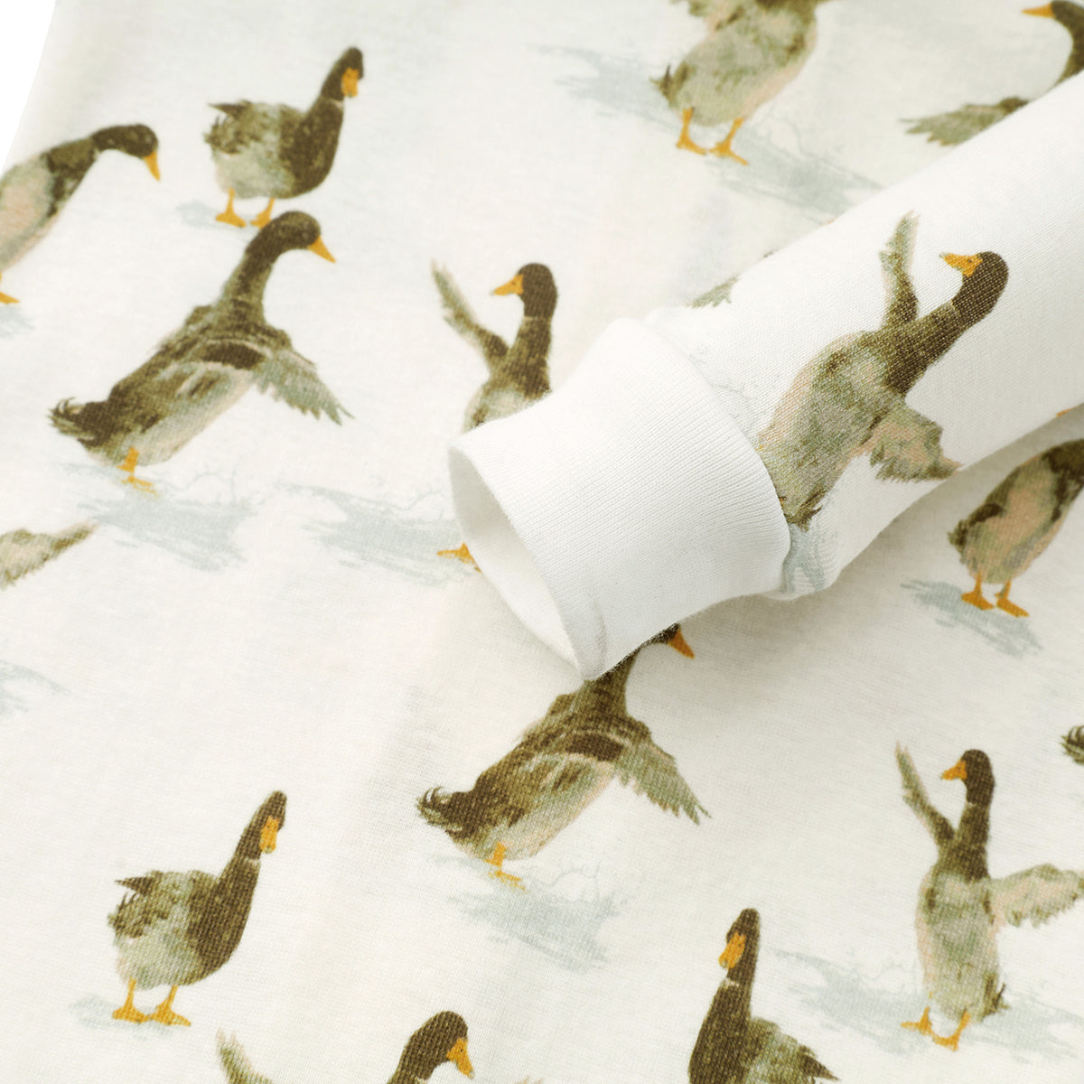 Duck Organic Cotton Zipper Pajama