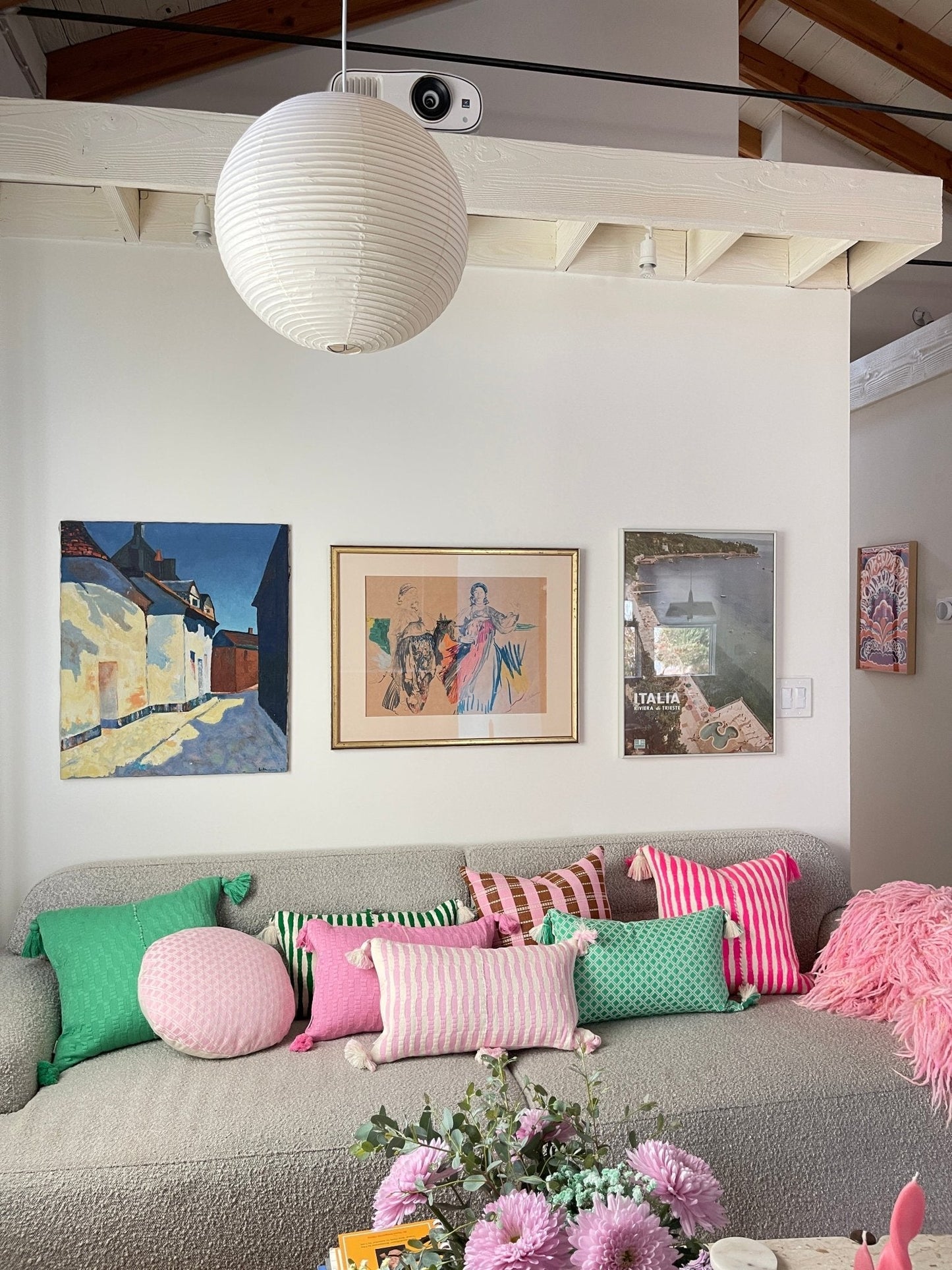 Antigua Pillow - Bubblegum Pink