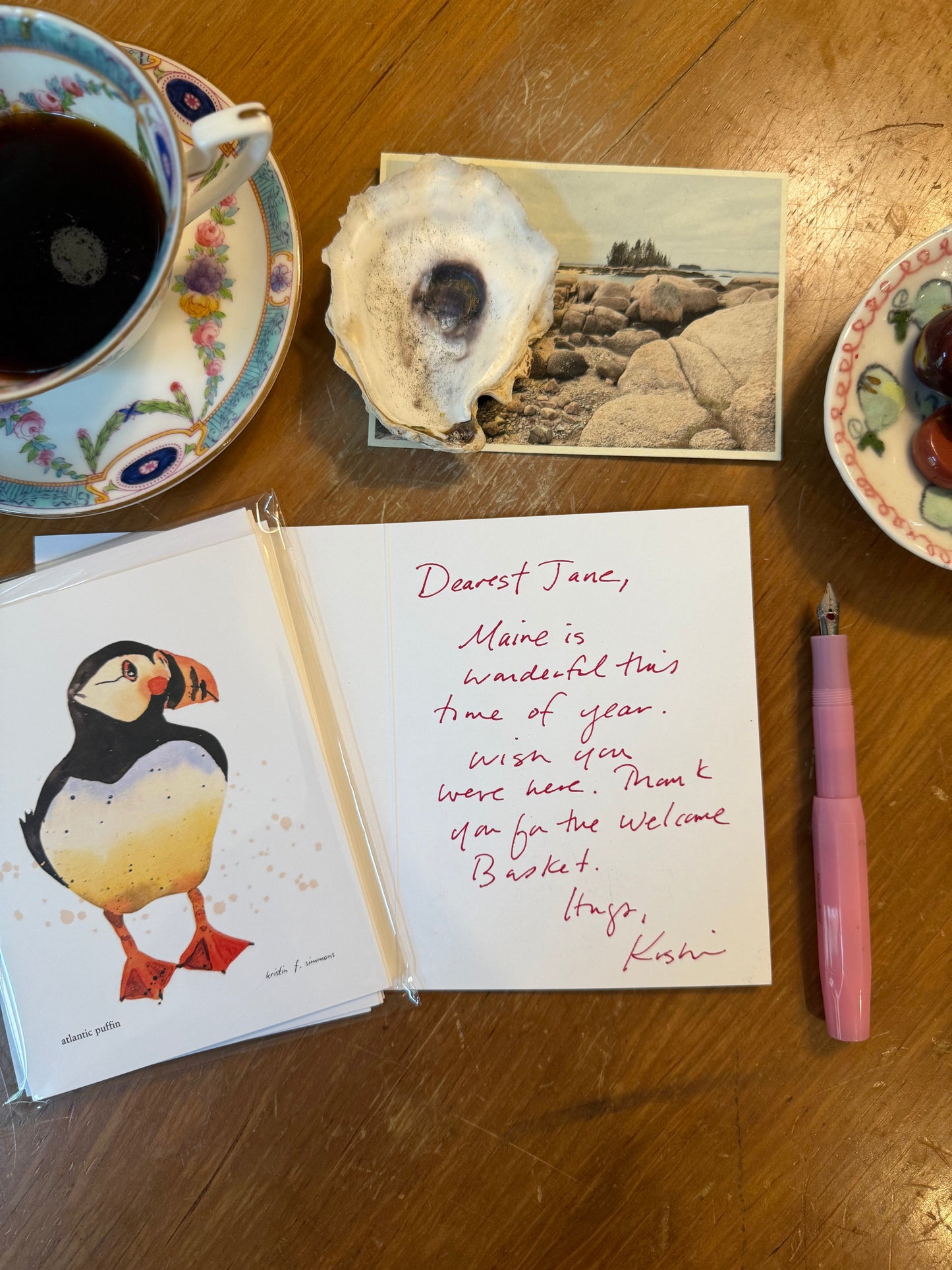Luxury Notecards ~ Atlantic Puffins - Pack of 4