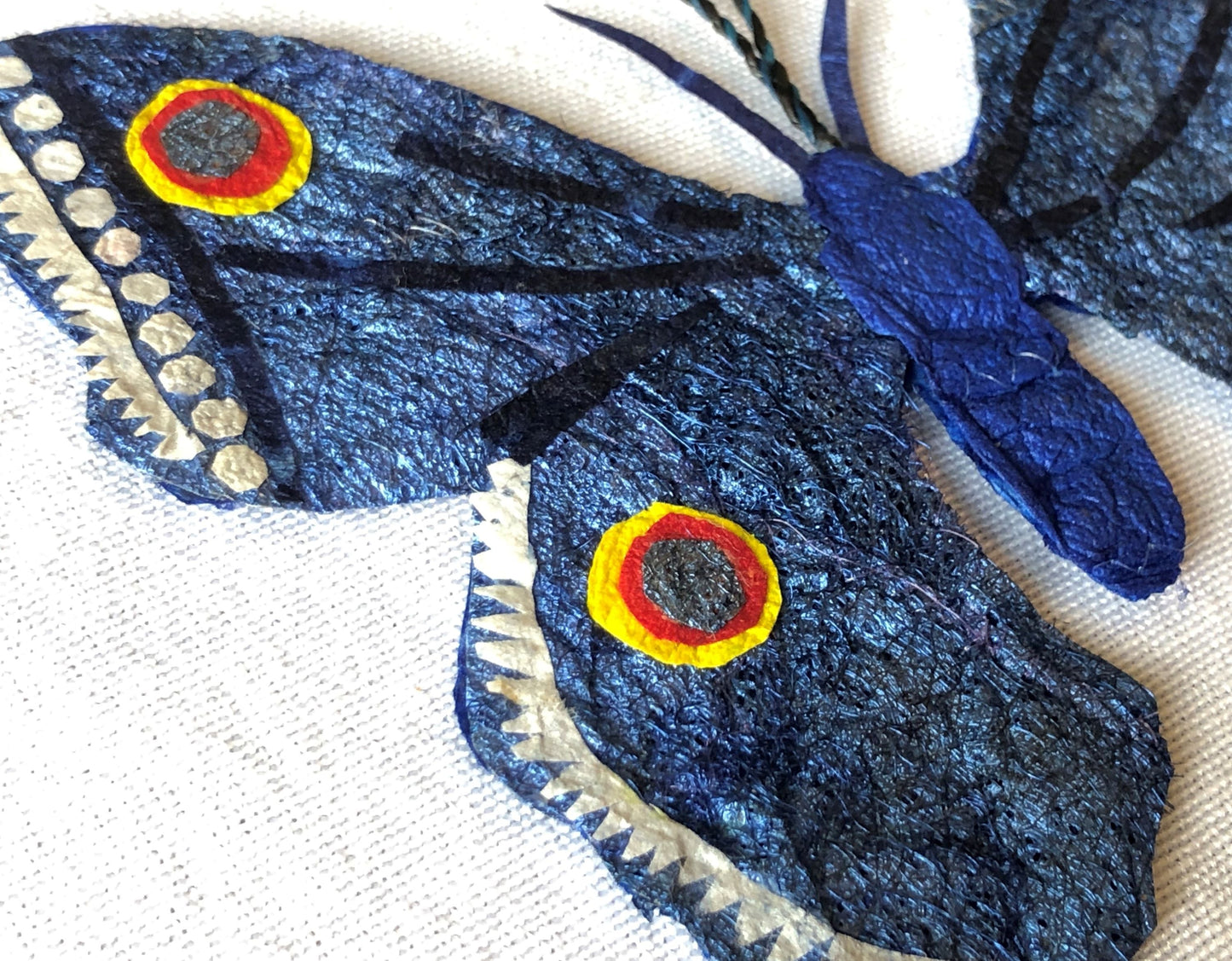 Madagascar Silk Butterfly Ornament - Blue