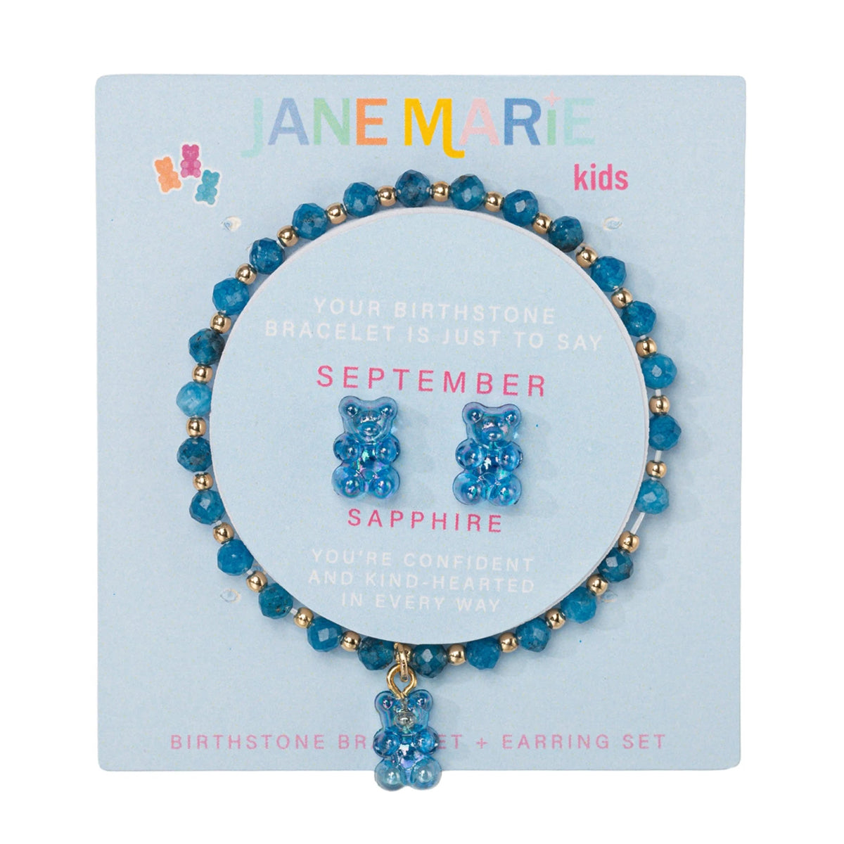 Gummy Time Birthday Bracelet Stud Set: September
