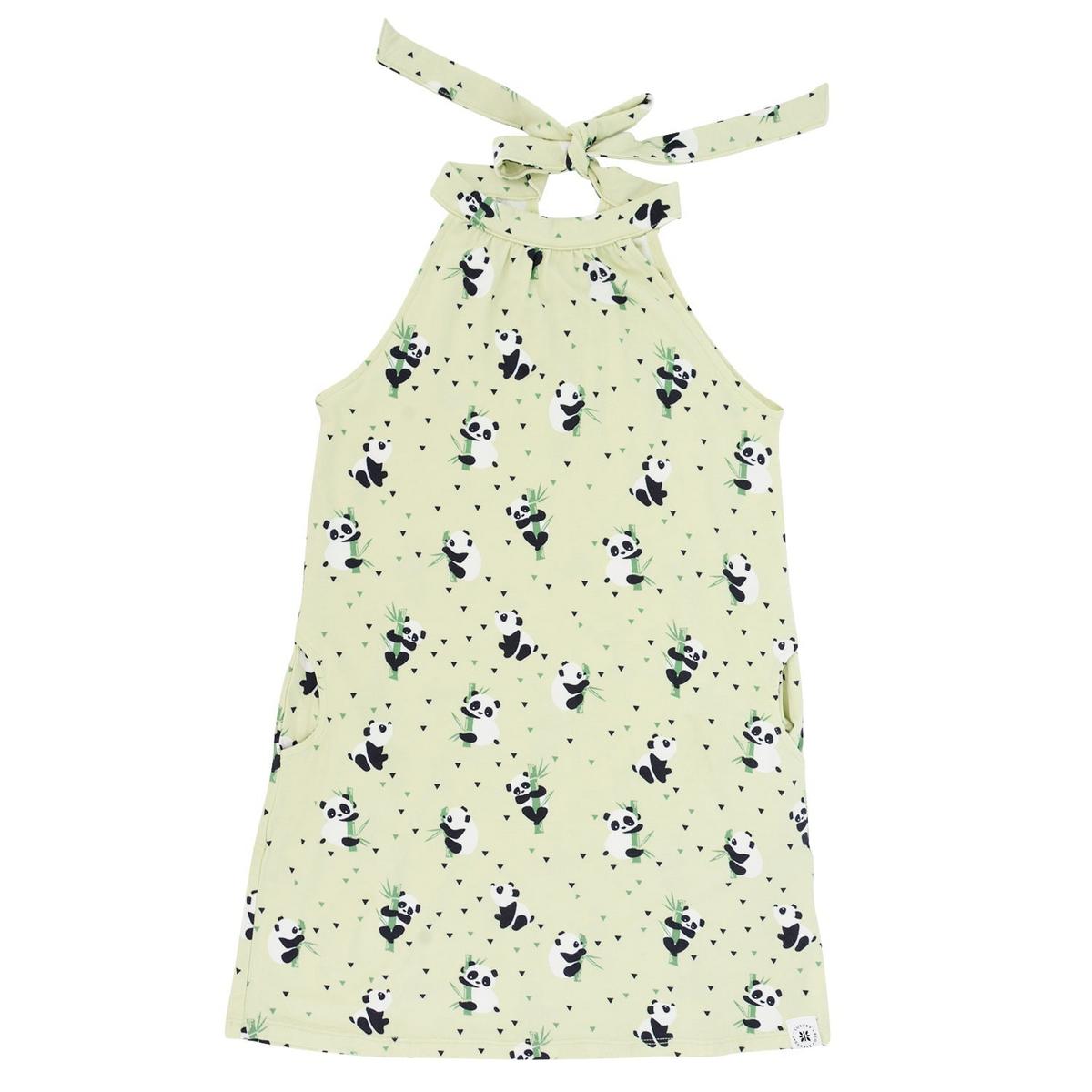 Tieback Dress - Panda Mint