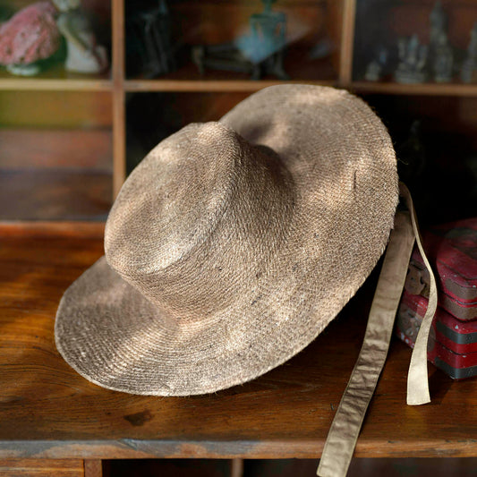 LOLI Jute Straw Hat in Neutral Beige