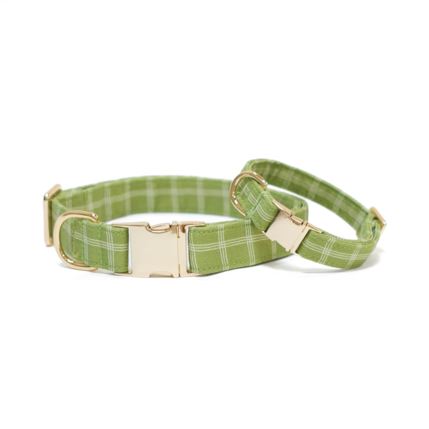 Meadow Windowpane Classic Dog Collar + Bow Tie