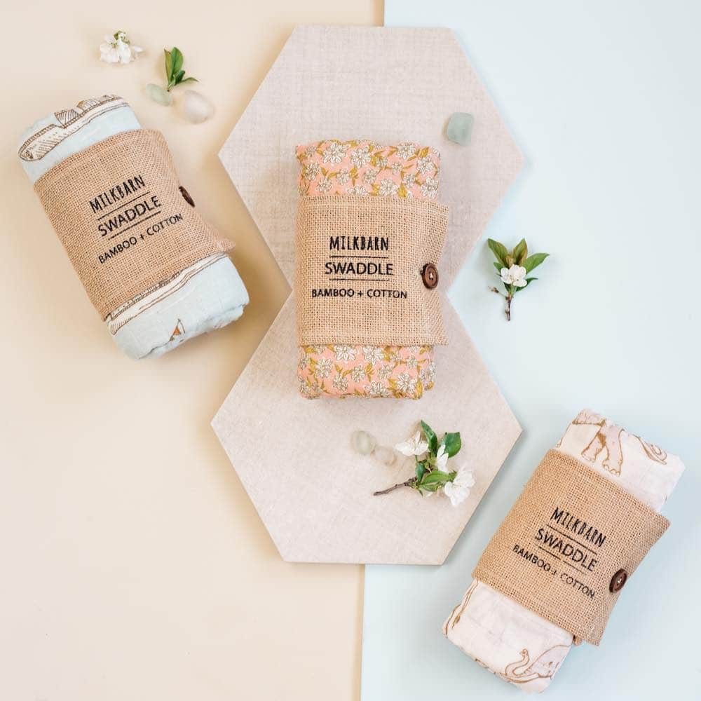 Butterfly Bamboo Muslin Swaddle Blanket