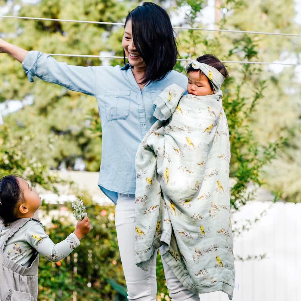 Chicken Big Lovey Three-Layer Muslin Blanket