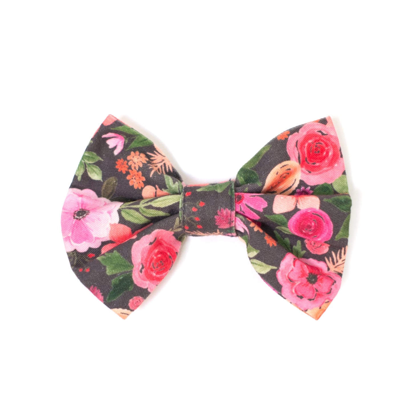Mulberry Bouquet Classic Dog Collar + Bow Tie