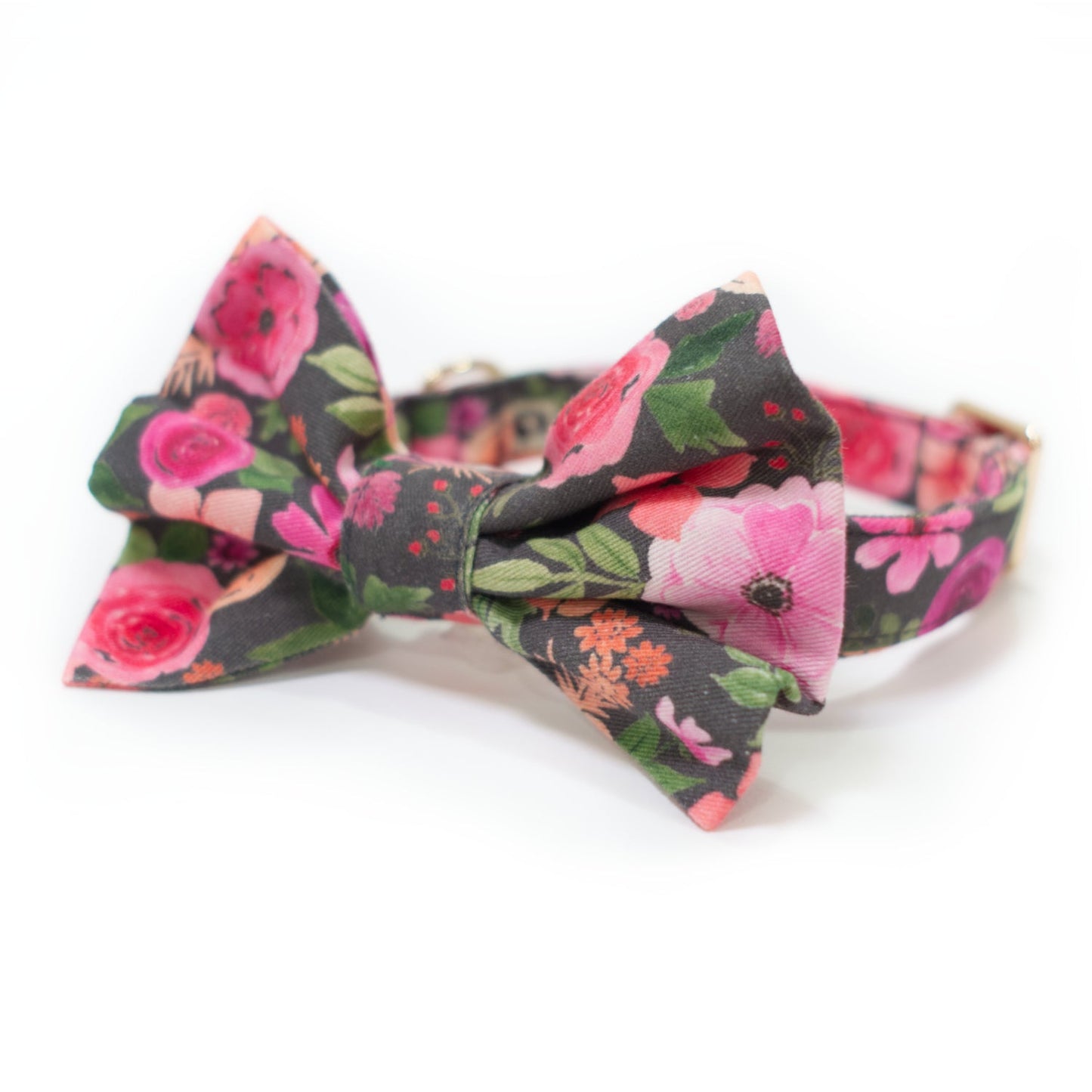 Mulberry Bouquet Classic Dog Collar + Bow Tie