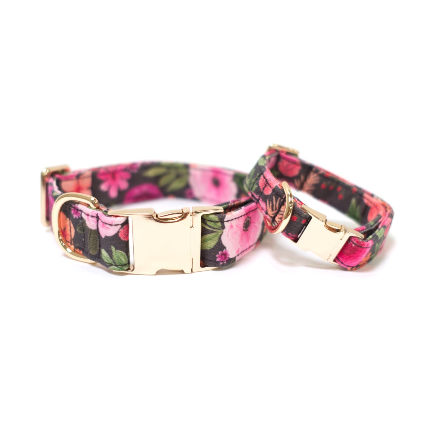 Mulberry Bouquet Classic Dog Collar + Sailor Bow
