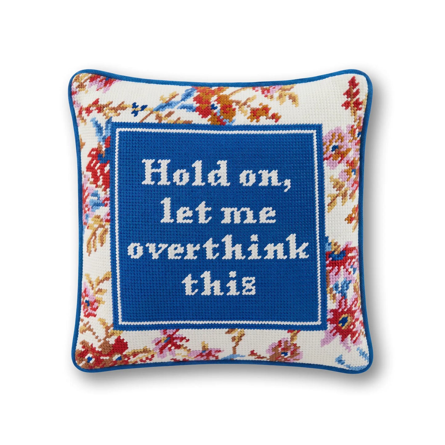 Overthink Needlepoint Pillow