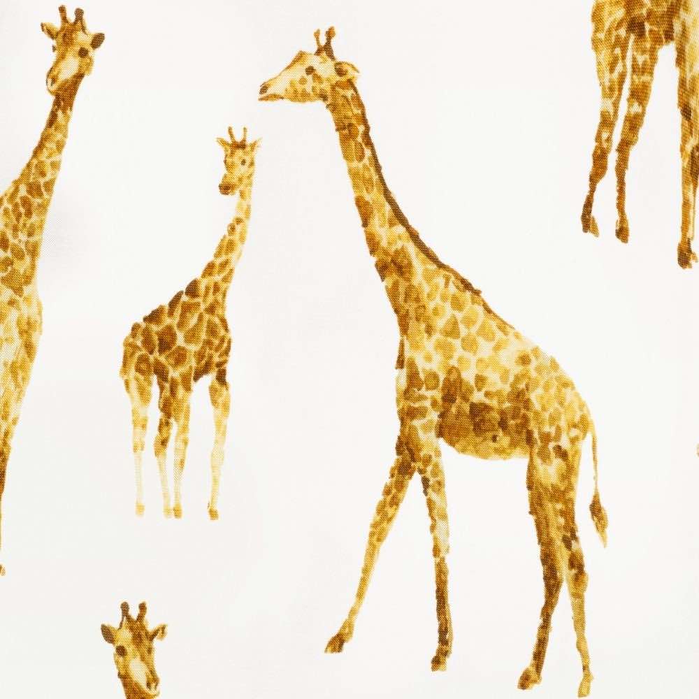 Giraffe Zipper Short Sleeve Shortall Swimsuit
