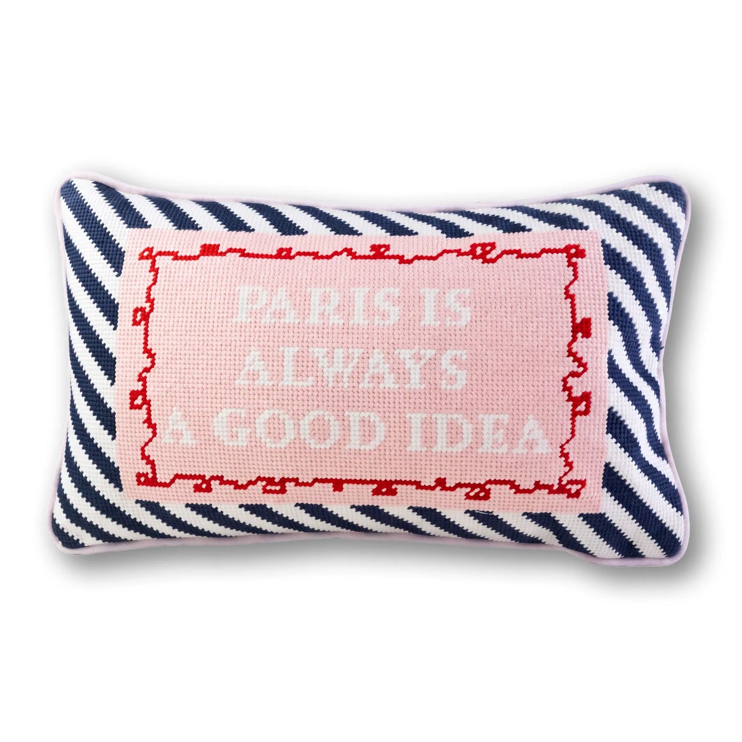 Paris Needlepoint Pillow