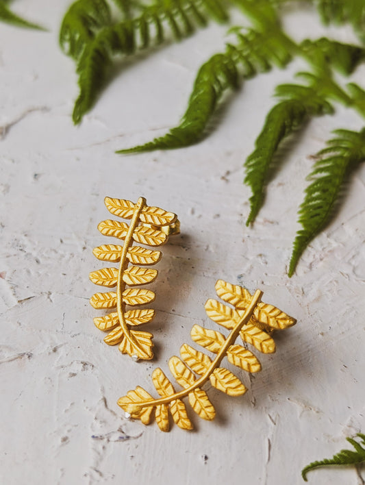 Dawnlight Fern Earrings