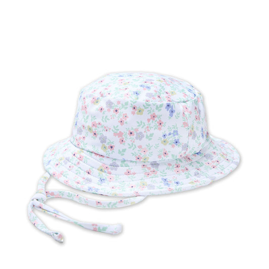 Somerset Hat - White Floral
