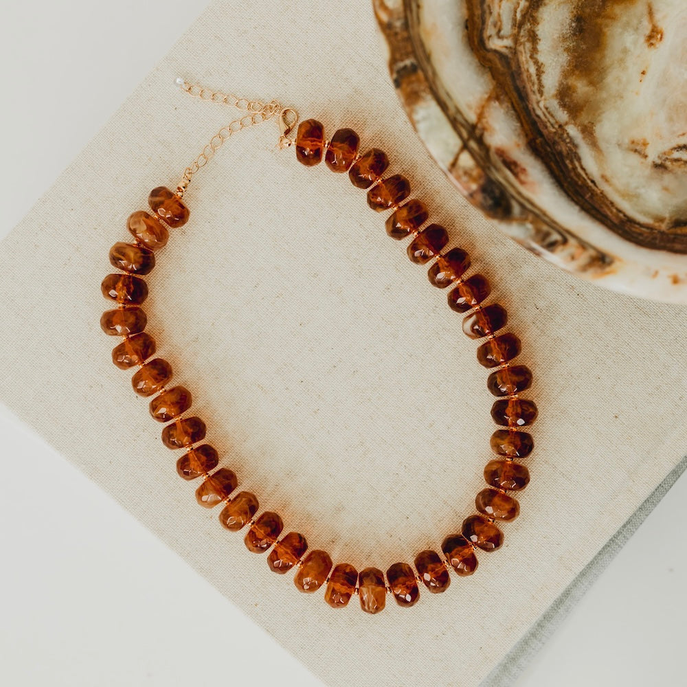 Pebbles Resin Beaded Necklace