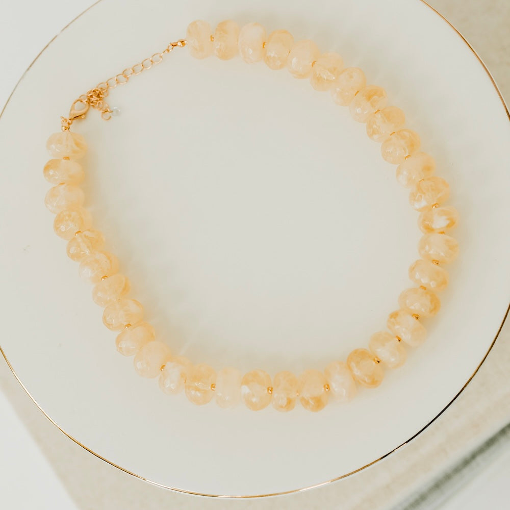 Pebbles Resin Beaded Necklace