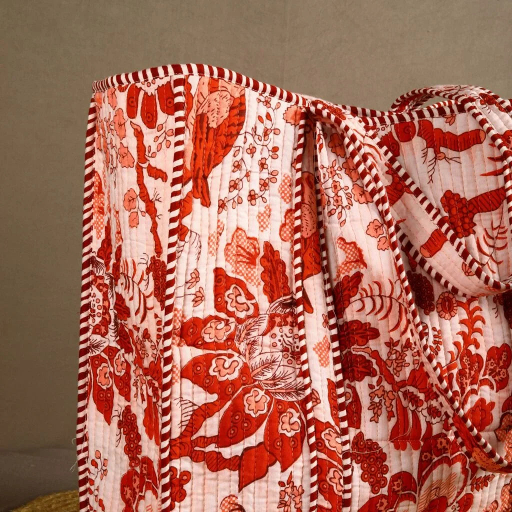 Bird Garden Cotton Tote Bag