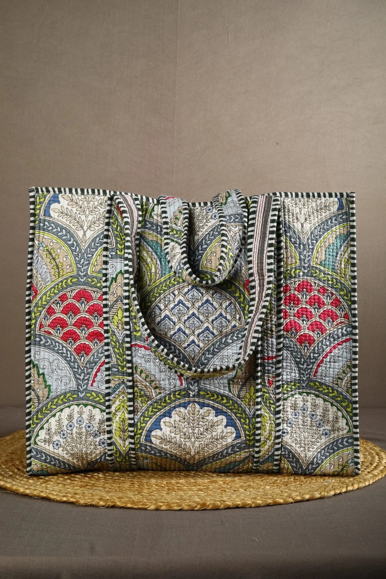 Boho Chic Handmade Cotton Tote Bag