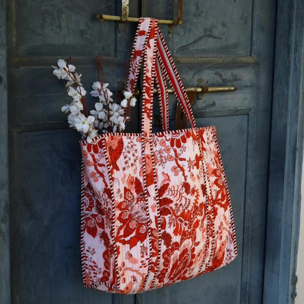 Bird Garden Cotton Tote Bag