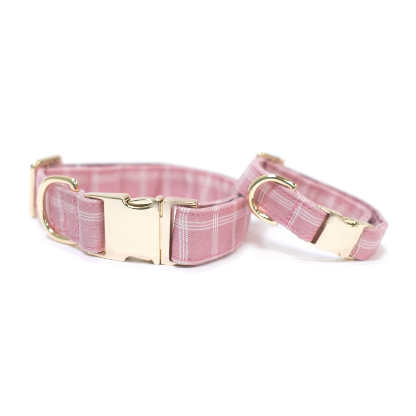 Rose Blossom Windowpane Classic Dog Collar
