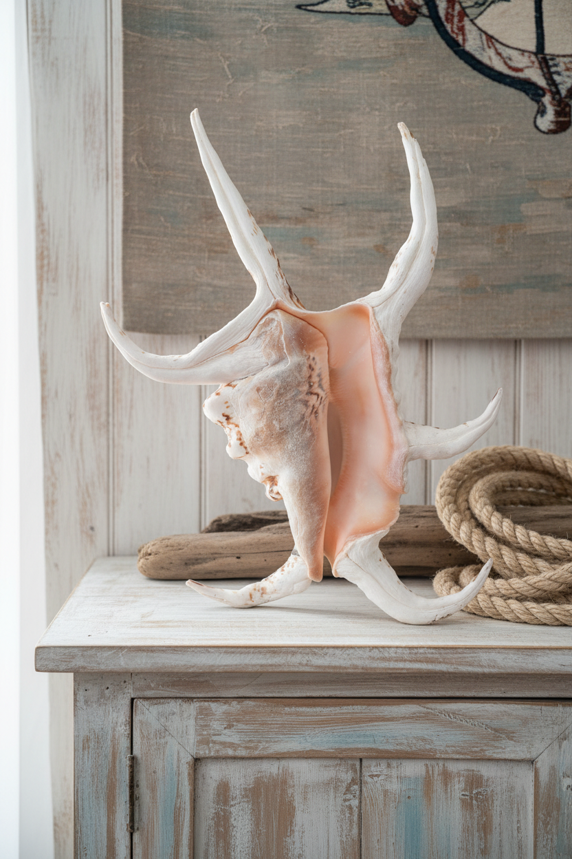 Large Rugosa Arthritic Spider Conch Display – Harpago arthriticus 9"