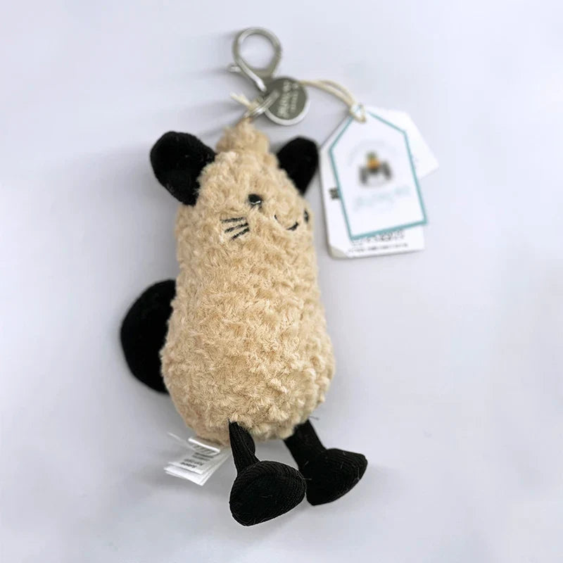 Cute Plush Keychain Soft Animal Bag Charm Pendant