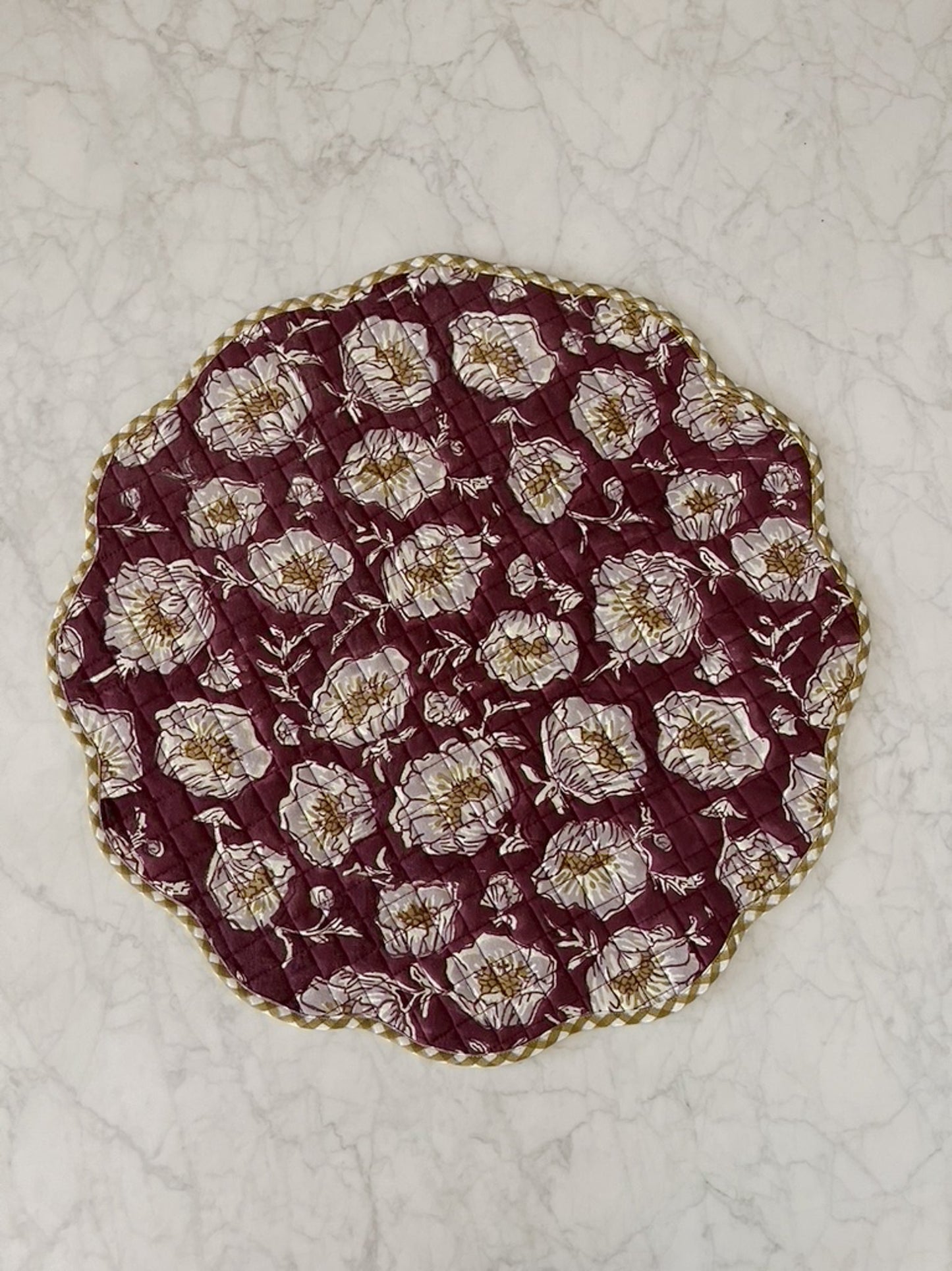 Floral Scalloped Placemats