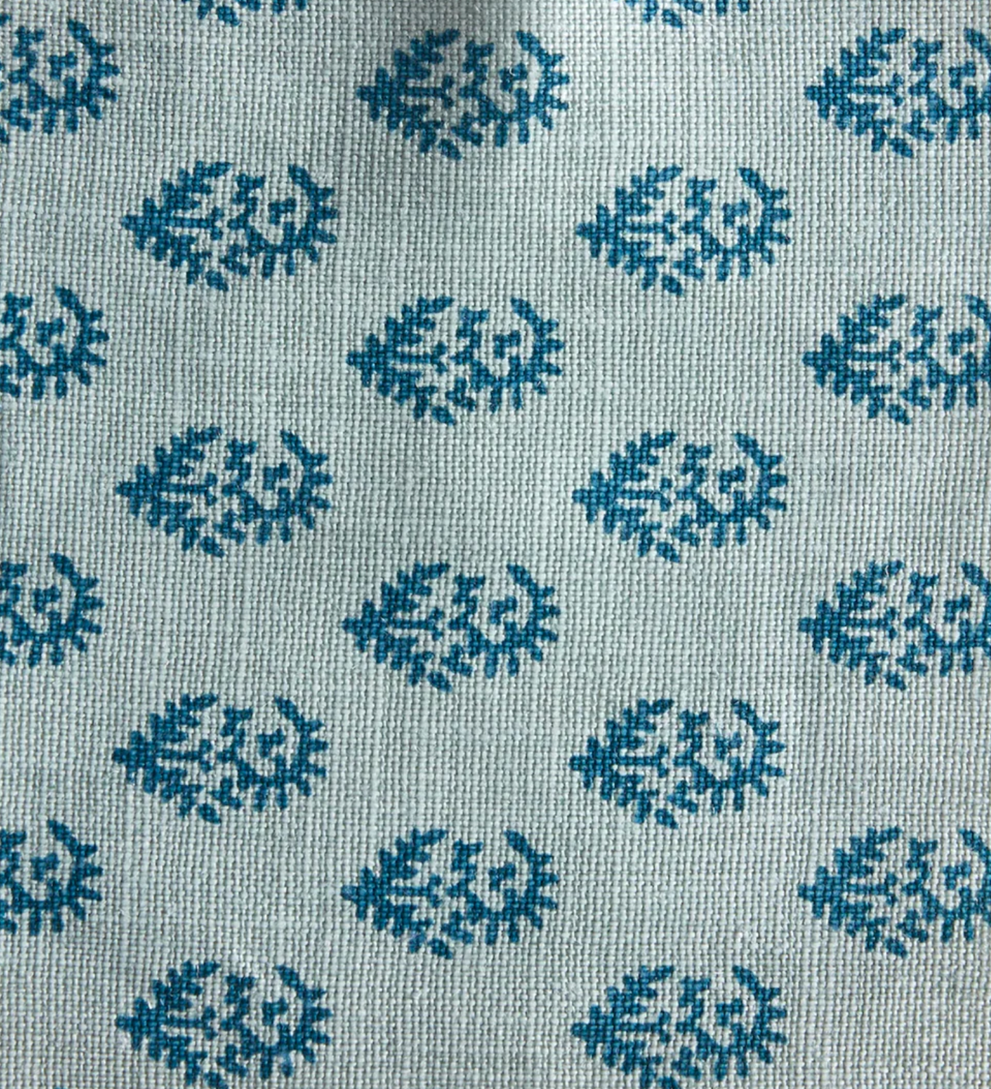 Rajmata Pillow Cover in Blue/Blue, Peter Dunham Textiles