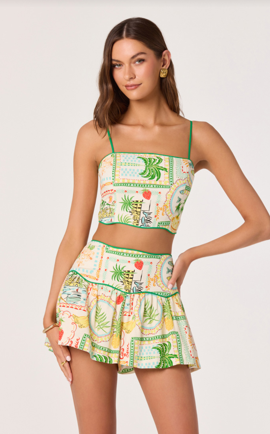 Heidi Green Yellow Farm Shorts