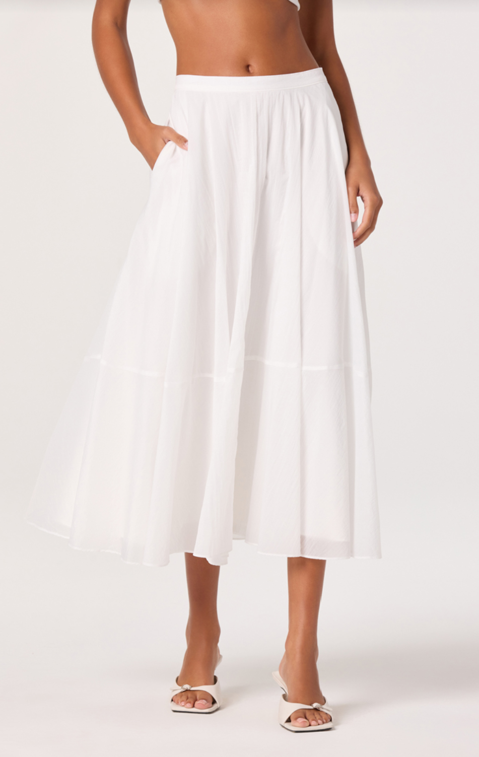 Grace White Skirt