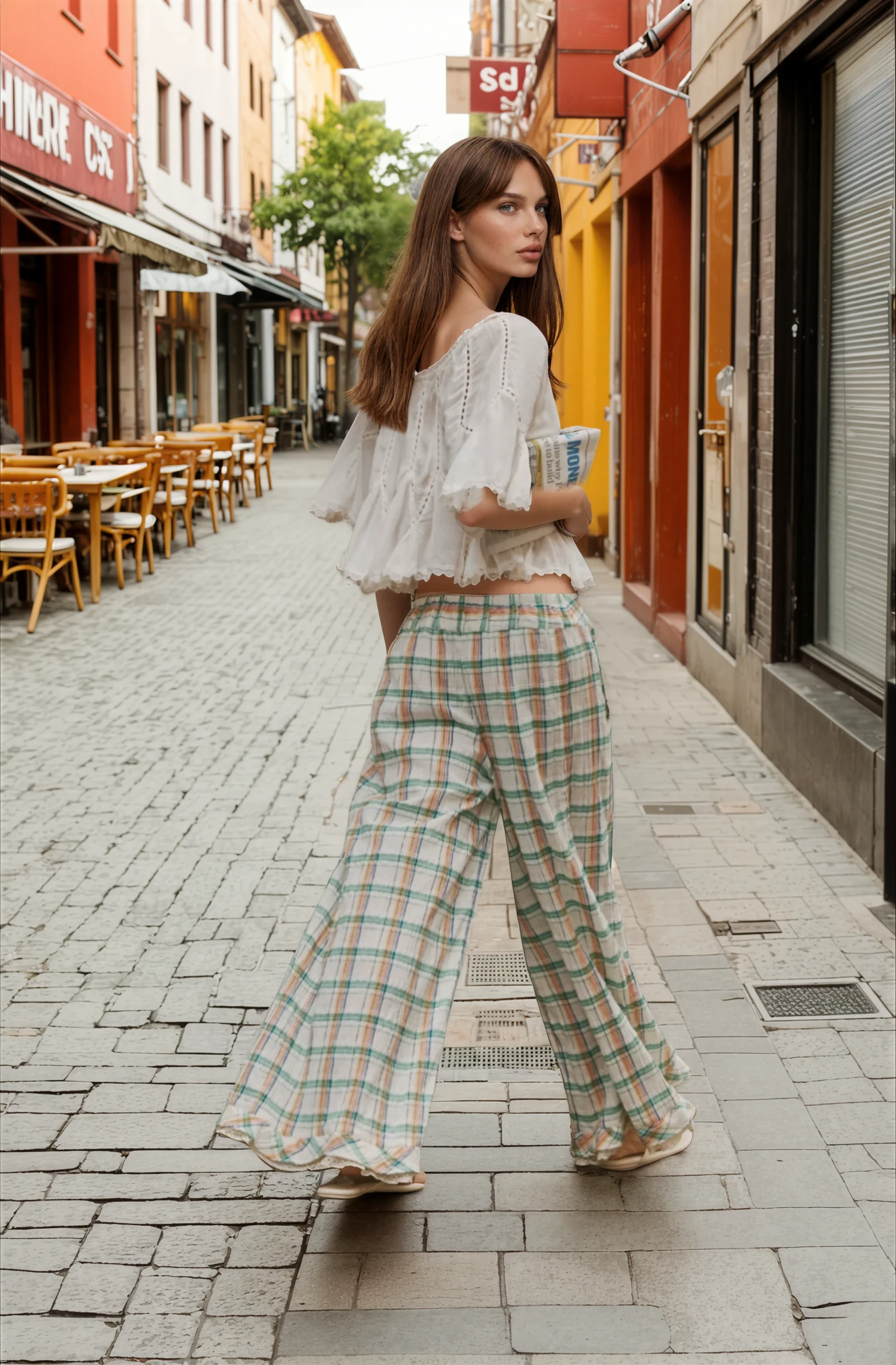 Michelle Blouse Clean Ivory