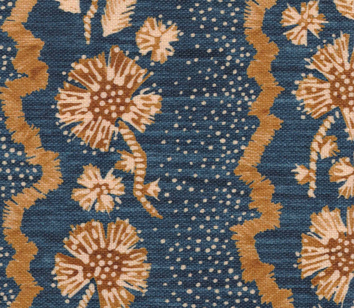 Andrews Floral Pillow Cover in Navy, Maresca Textiles