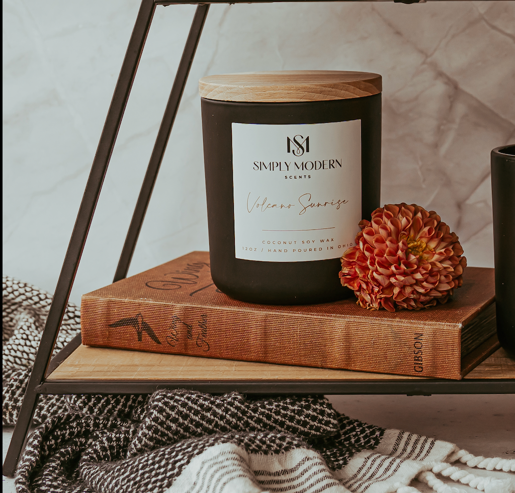 Volcano Sunrise | Wood-Wick Coconut Soy Wax Candle