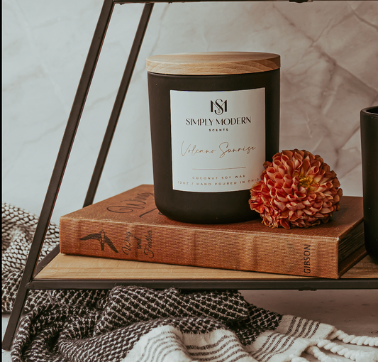 Volcano Sunrise | Wood-Wick Coconut Soy Wax Candle