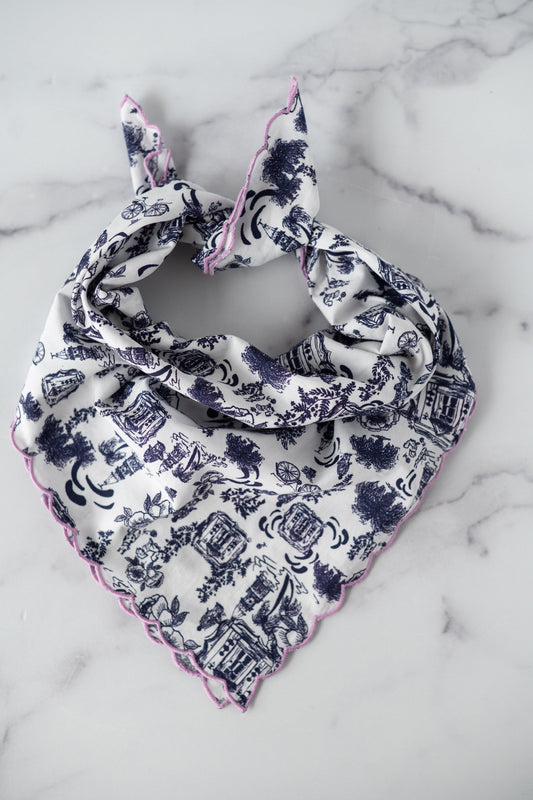 The Vesey Scarf in Navy